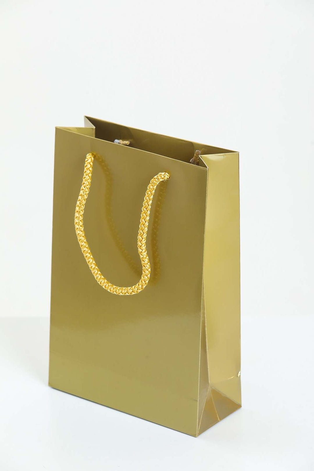 Gloss Gold Laminated Carrier Bags Wholesale - jqwholesale.com