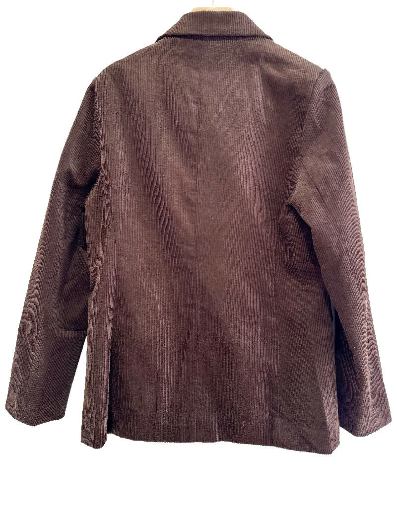 (3P.Pack) Corduroy blazer - Choco - jqwholesale.com