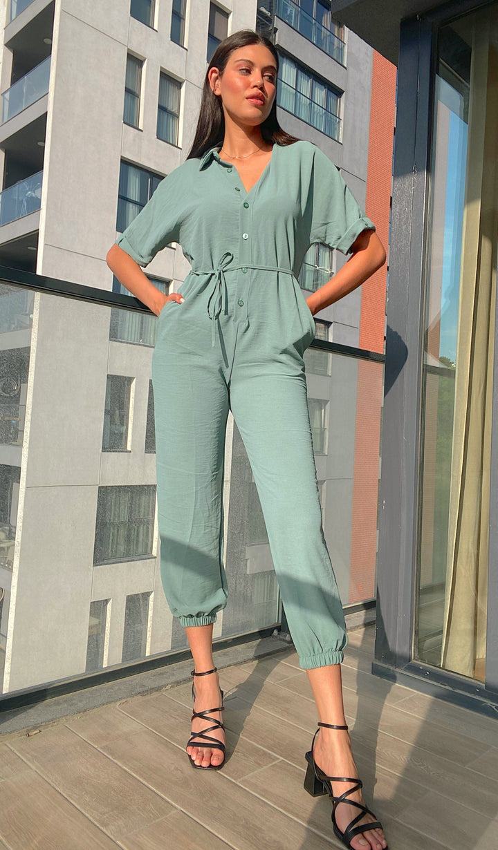 Wrap Jumpsuit with Pockets - jqwholesale.com