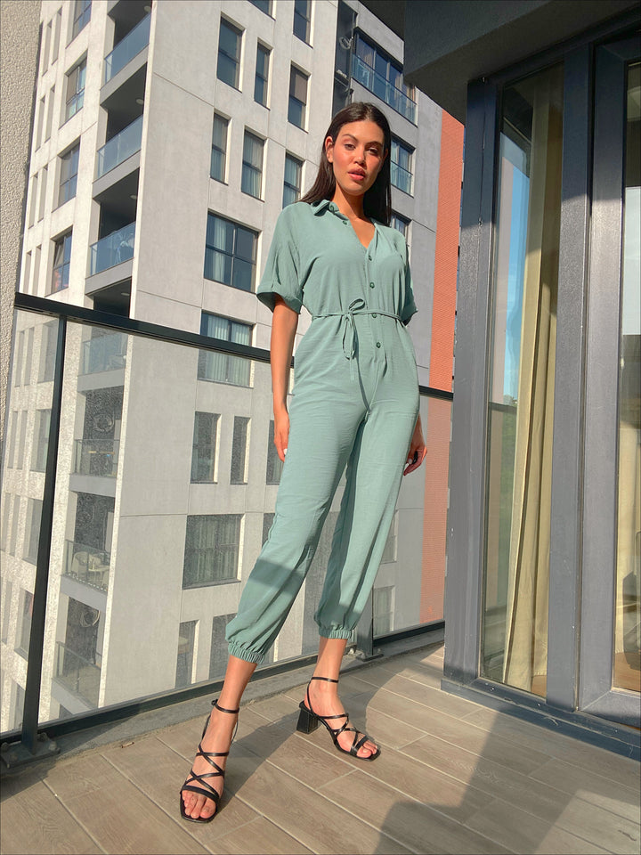 Wrap Jumpsuit with Pockets - jqwholesale.com