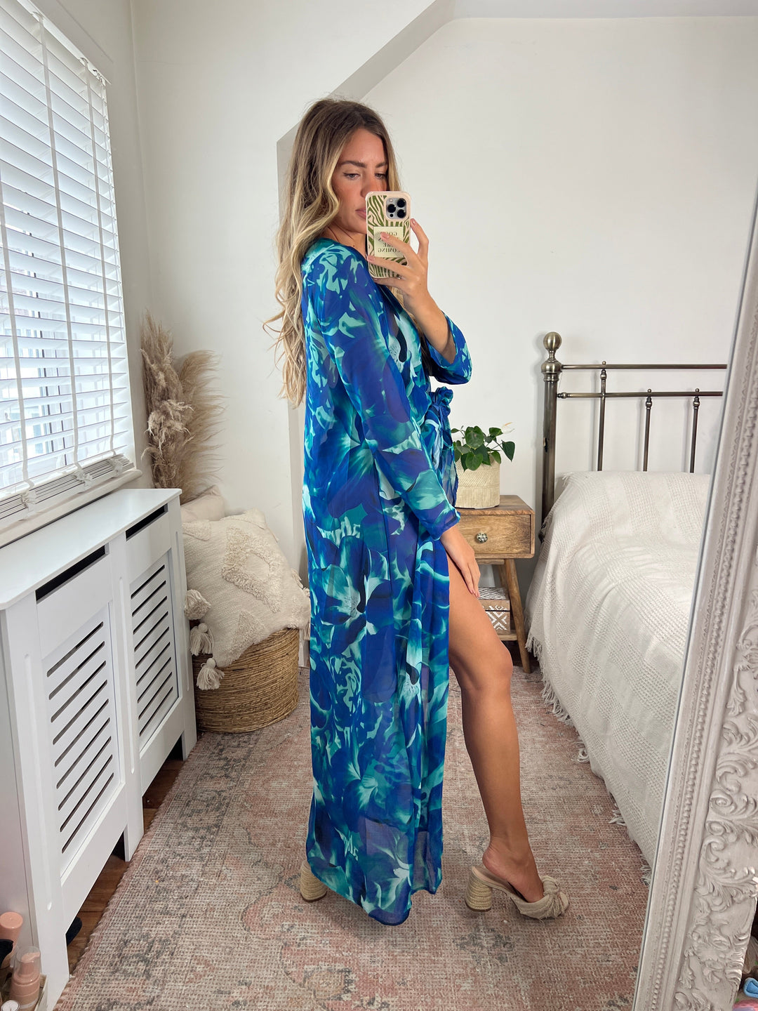 Summer Maxi Tunic / Kaftan with Tie - jqwholesale.com