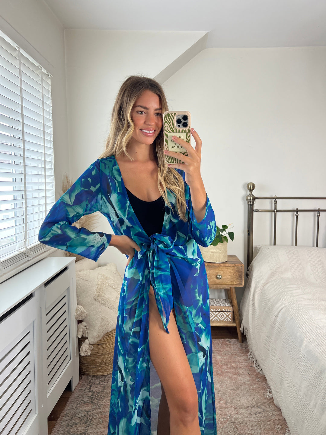 Summer Maxi Tunic / Kaftan with Tie - jqwholesale.com