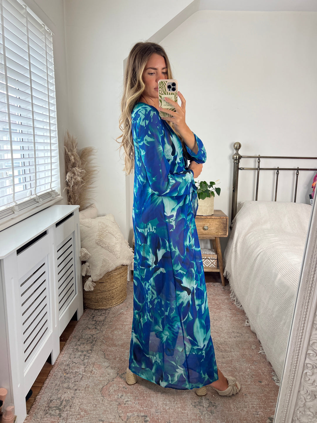 Summer Maxi Tunic / Kaftan with Tie - jqwholesale.com