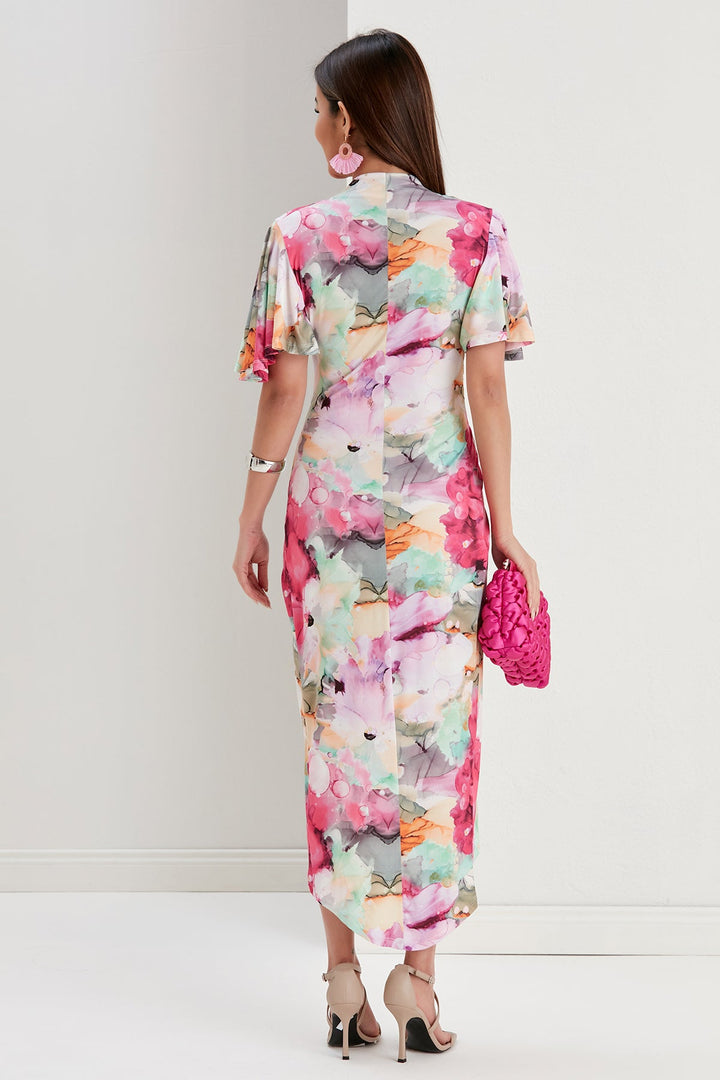 Forever Angel Sleeve Dress - jqwholesale.com