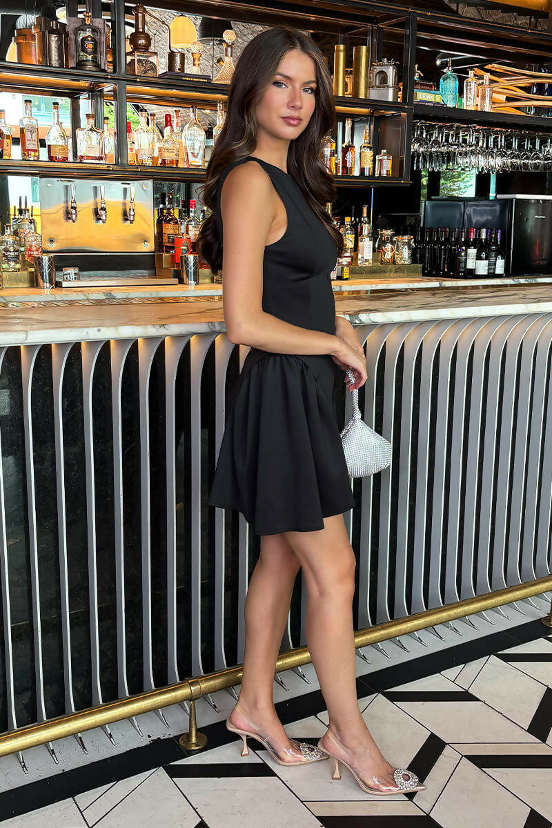 1752225306_Black-Round-Neck-Pleated-Hip-Mini-Dress-4_800x