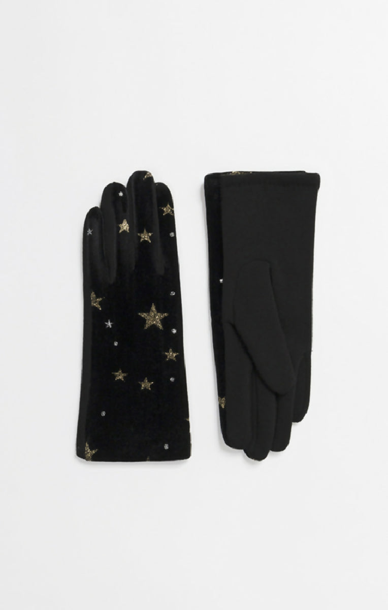 Etoile Gloves - Black/Silver