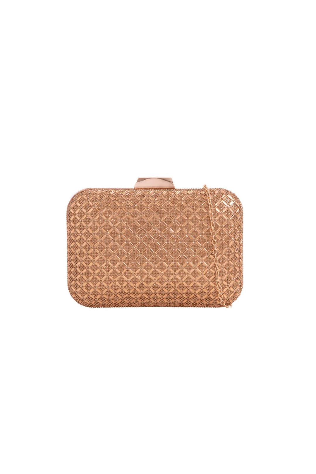 Gold Diamante Clutch Bag - jqwholesale.com