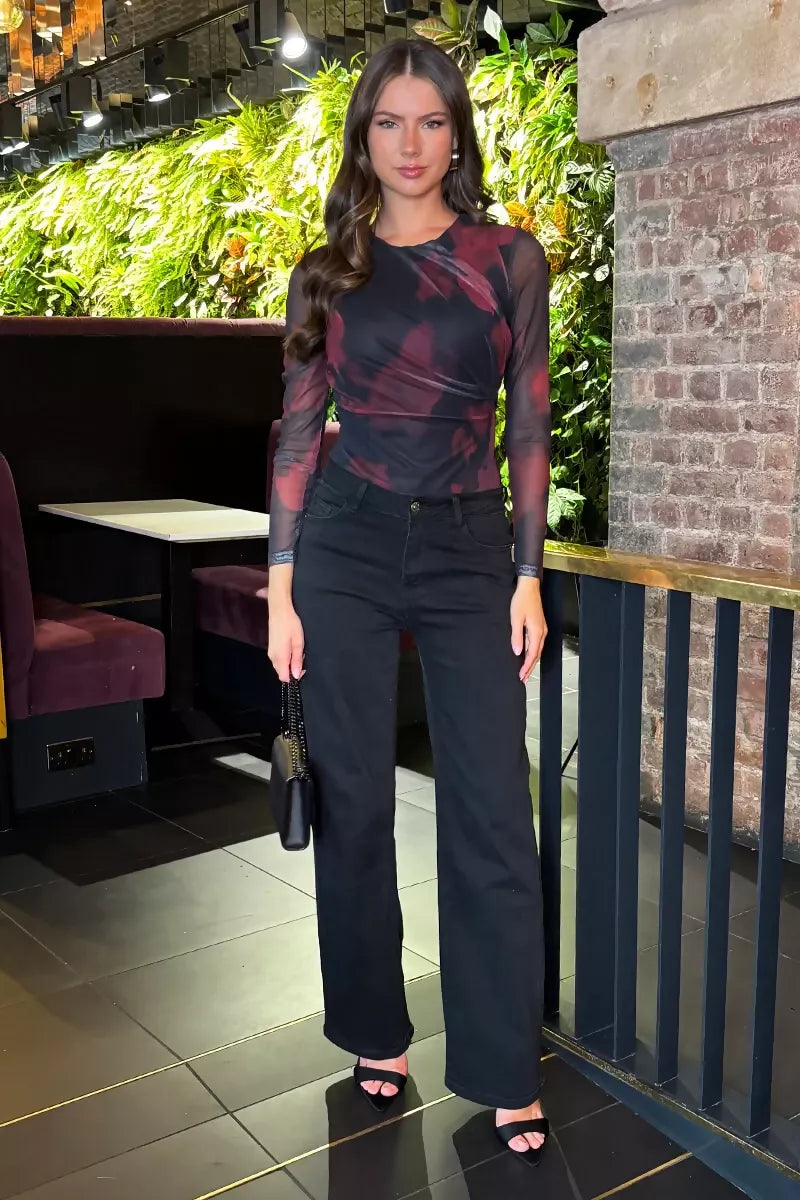 1750666562_Burgundy-And-Black-Smudge-Print-Long-Sleeve-Mesh-Bodysuit-2_800x