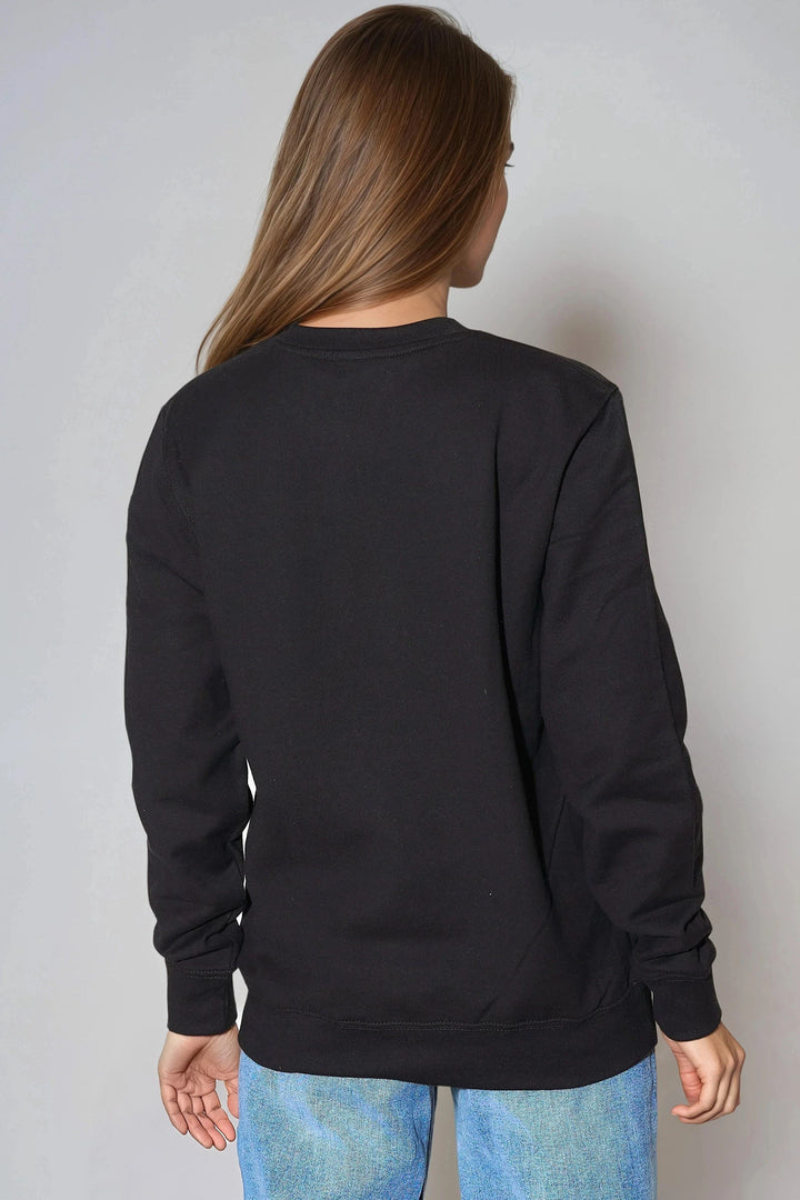 Black Amour Leopard Print Sweatshirt - jqwholesale.com