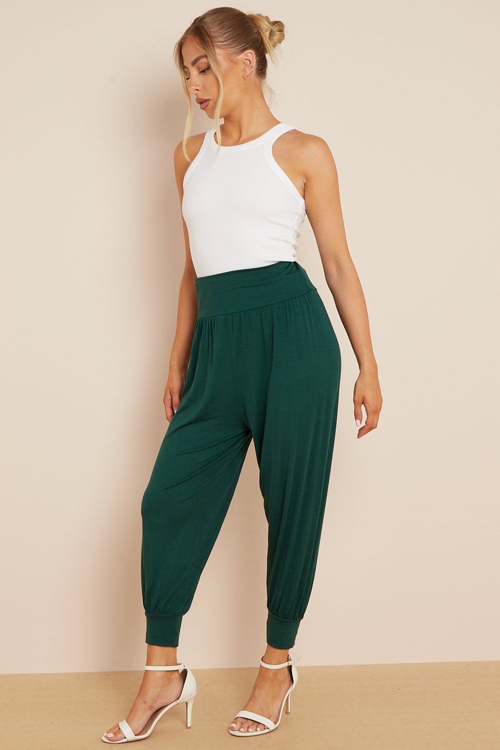 Green Harem Pants - jqwholesale.com
