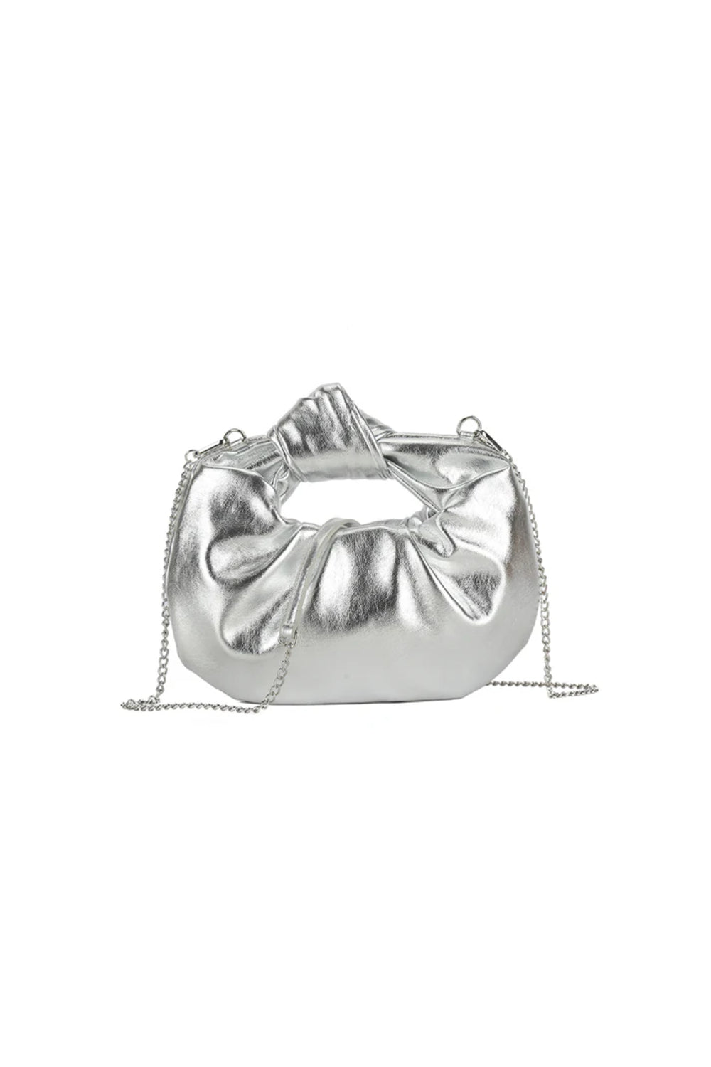 Silver Knot Detail Bag - jqwholesale.com
