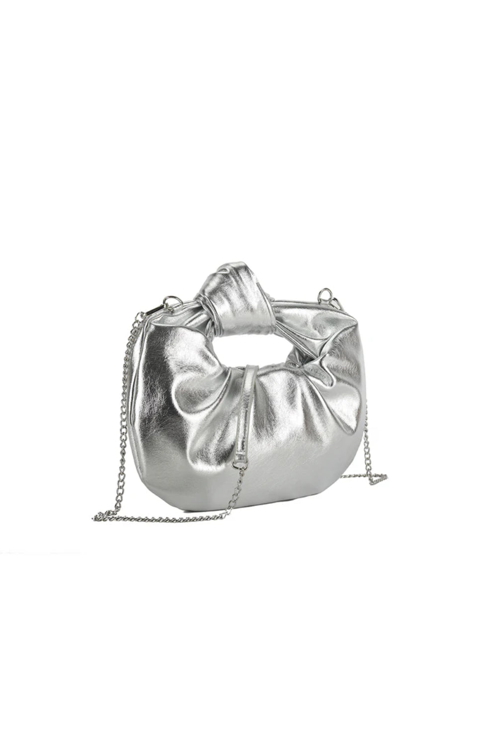 Silver Knot Detail Bag - jqwholesale.com