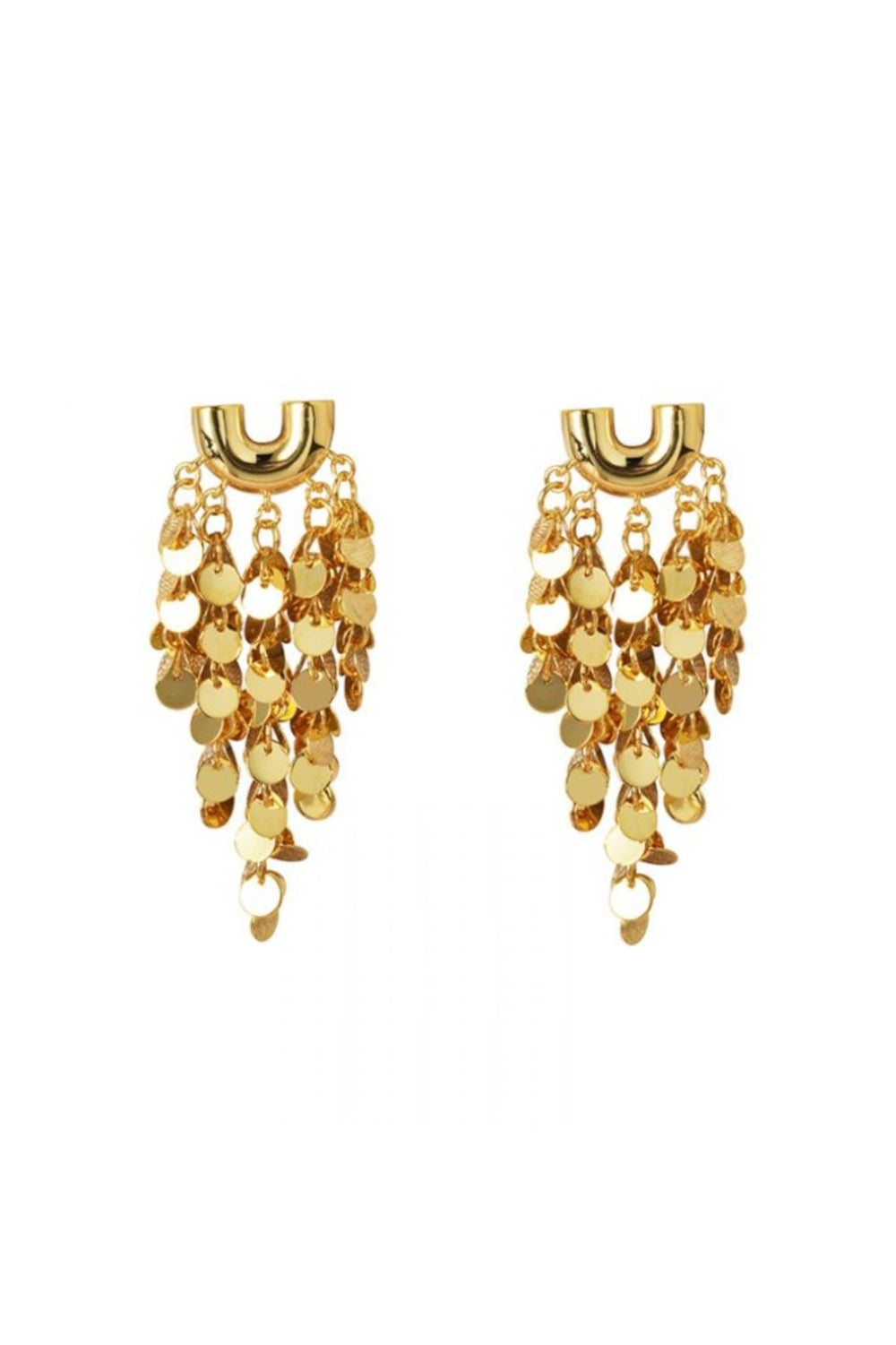Gold Tassel Earrings - jqwholesale.com