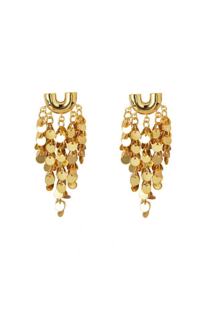 Gold Tassel Earrings - jqwholesale.com