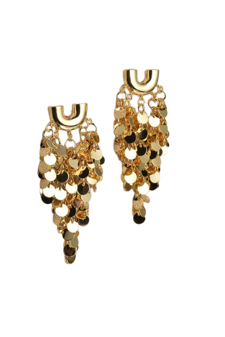 Gold Tassel Earrings - jqwholesale.com
