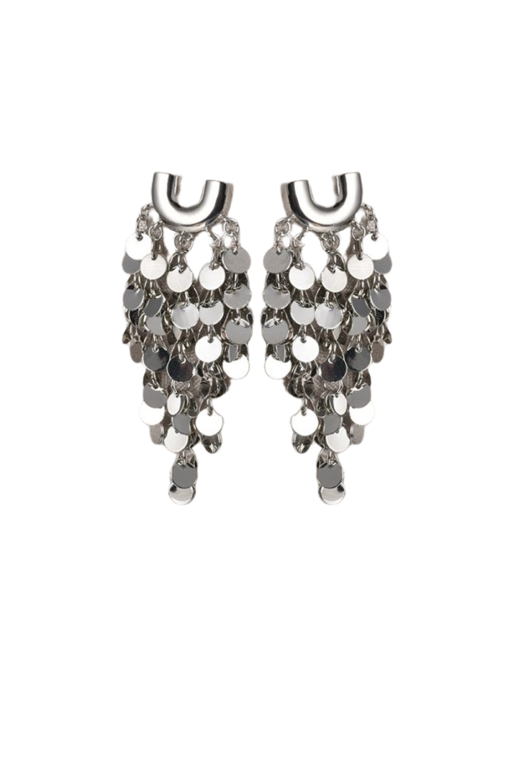 Silver Tassel Earrings - jqwholesale.com