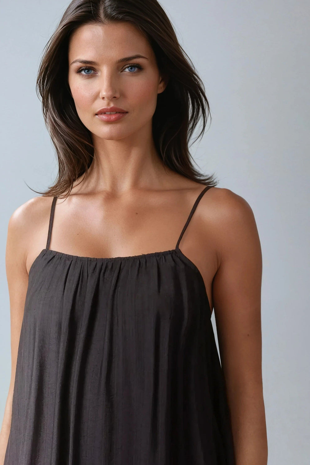 Black Tie Back Cami Maxi Dress - jqwholesale.com