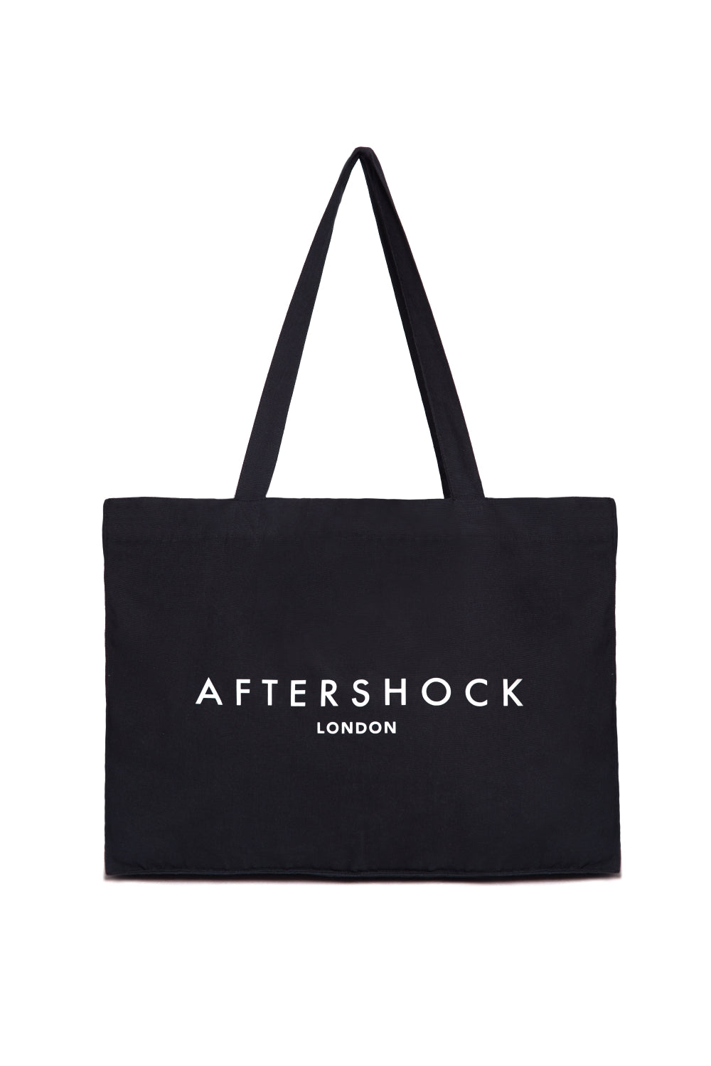 Black Logo Canvas Tote Bag - jqwholesale.com