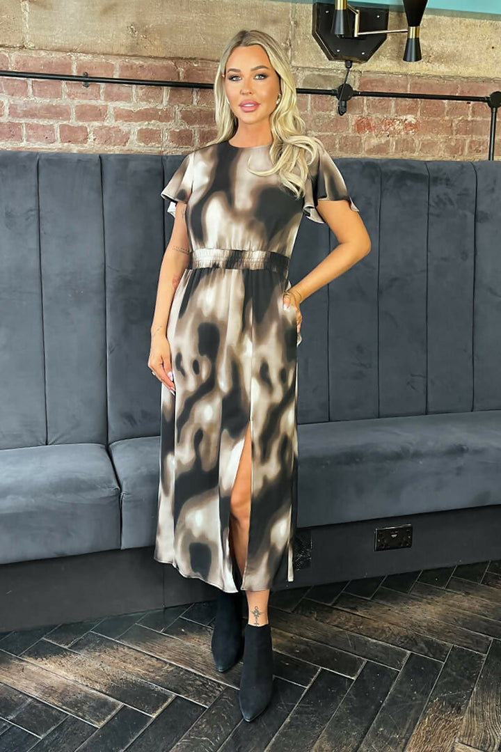 1753119015_Brown-Watercolour-Print-Flutter-Sleeve-Midi-Dress-2_800x