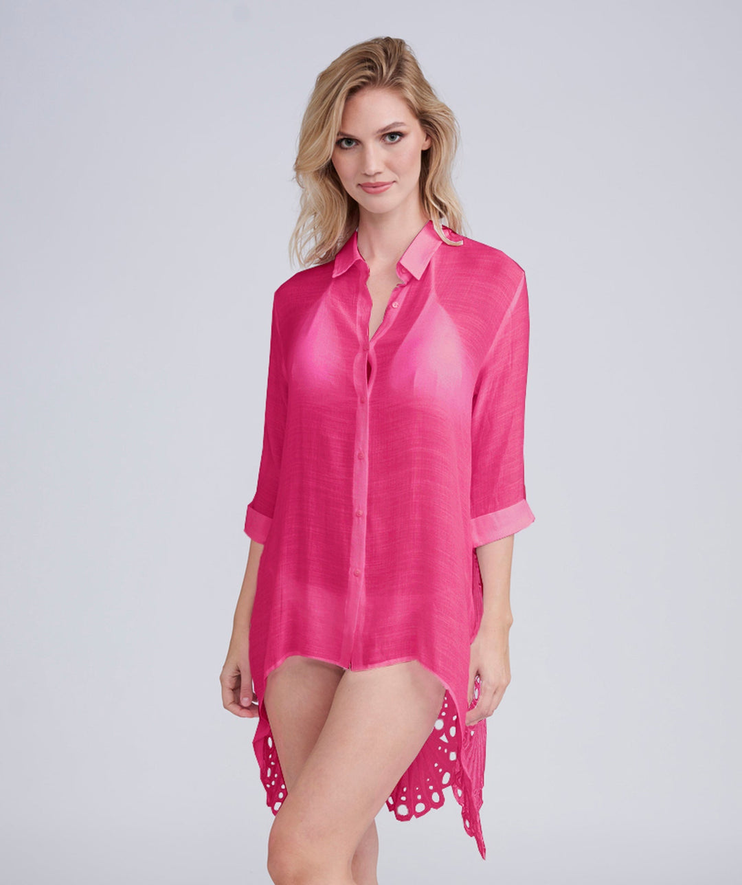 Anastasia Cover Up - Hot Pink - jqwholesale.com