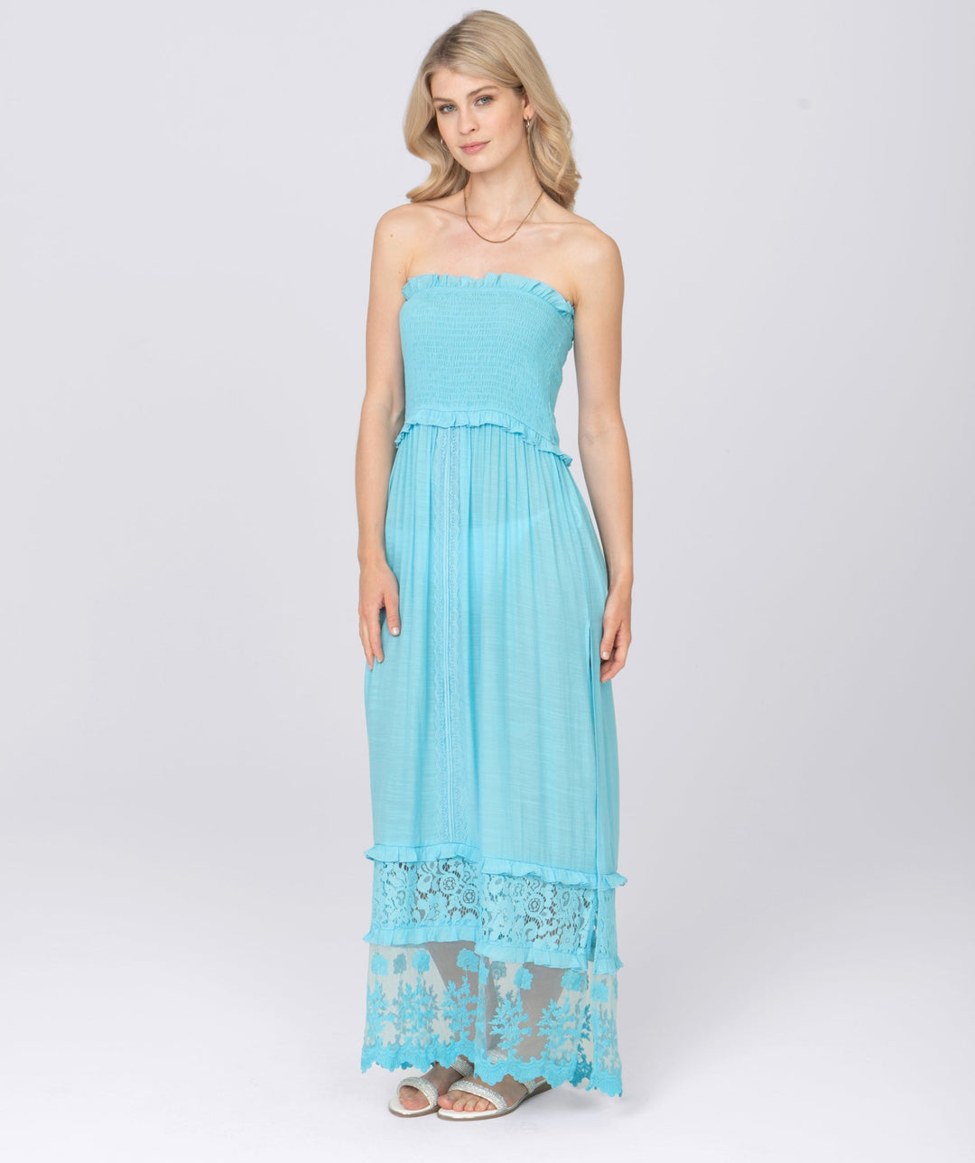 Cadiz Dress - Pale Turquoise - jqwholesale.com