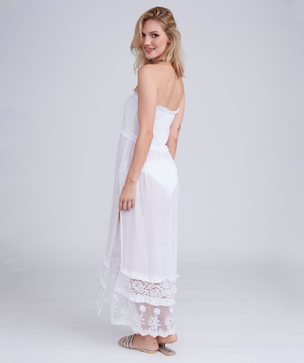 Cadiz Dress - White - jqwholesale.com