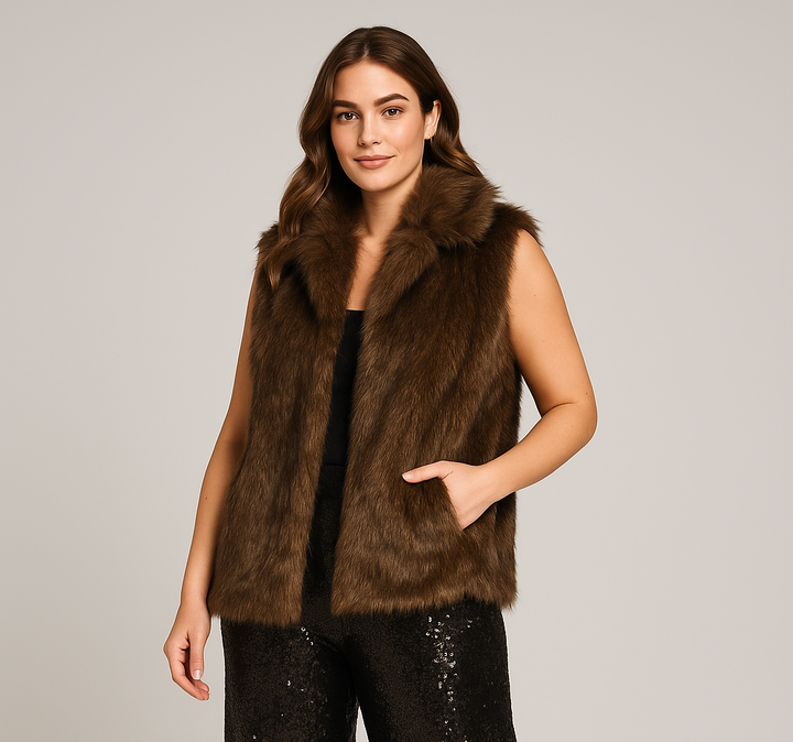 Luxurious Faux Fur Gilet