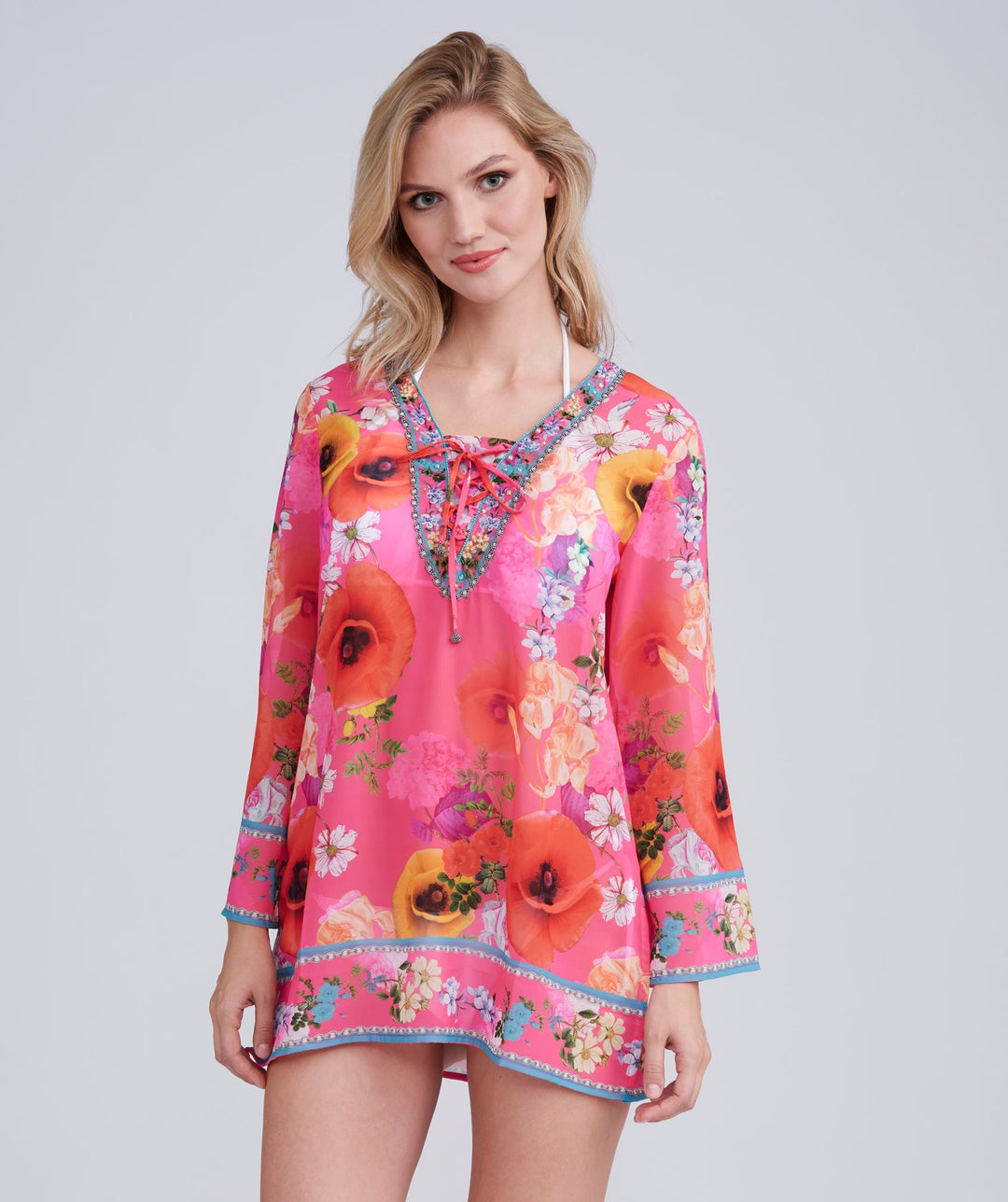 Copacabana Cover Up - Pink - jqwholesale.com