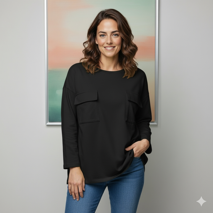 (2P.PACK) Cotton 2 Pocket Sweat Tunic