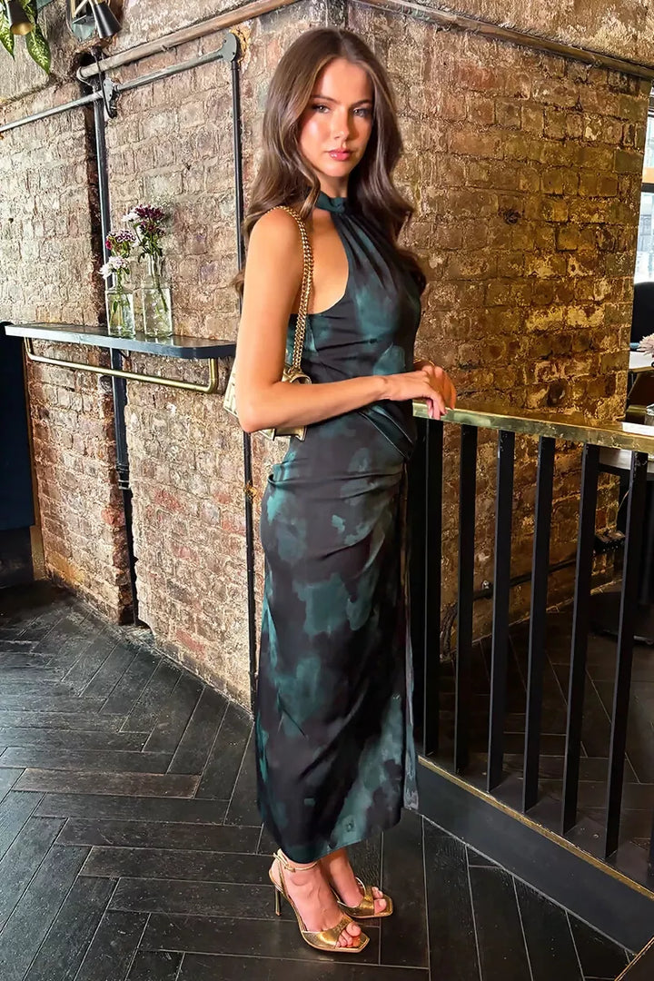 1750430351_Teal-And-Black-Smudge-Print-Halter-Neck-Knot-Skirt-Midi-Dress-4_800x