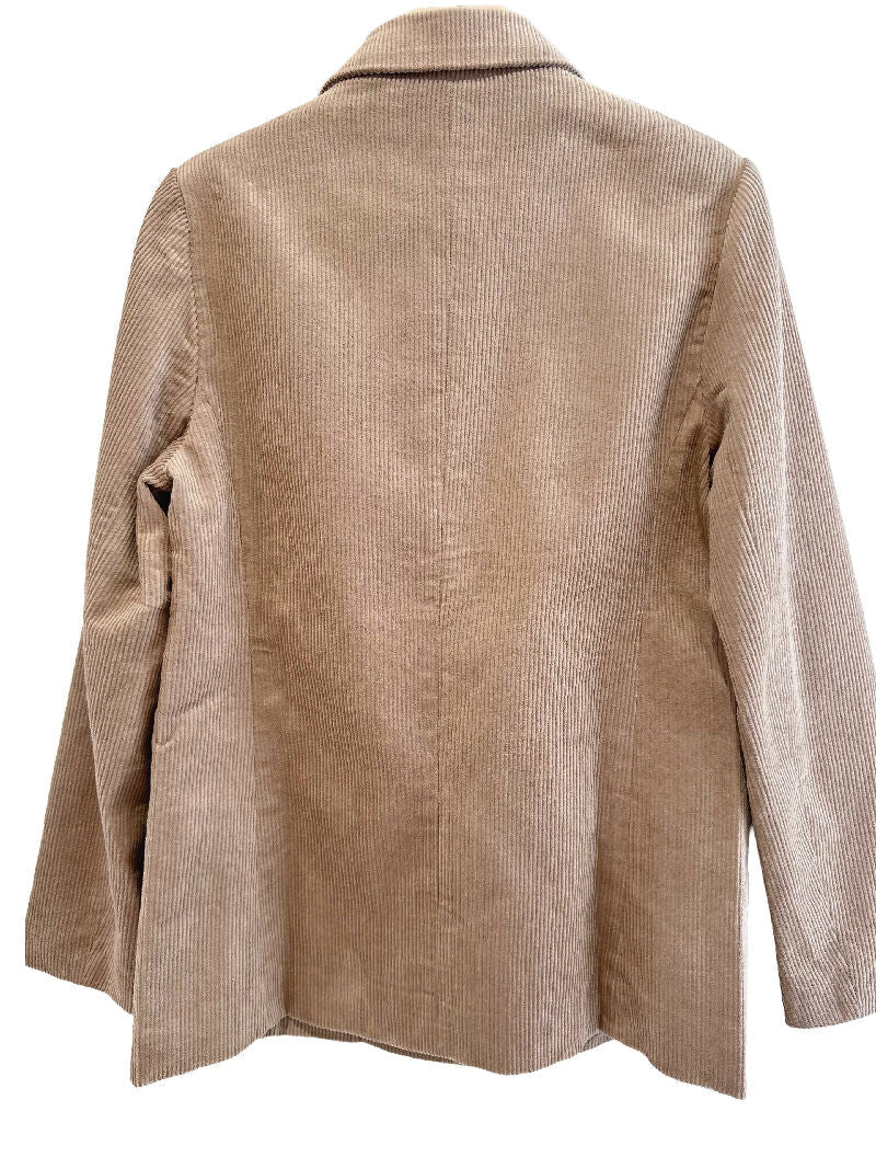 (3P.Pack) Corduroy blazer - Taupe - jqwholesale.com