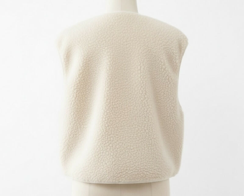 (2P.PACK) Sleeveless Vest - Ecru - jqwholesale.com