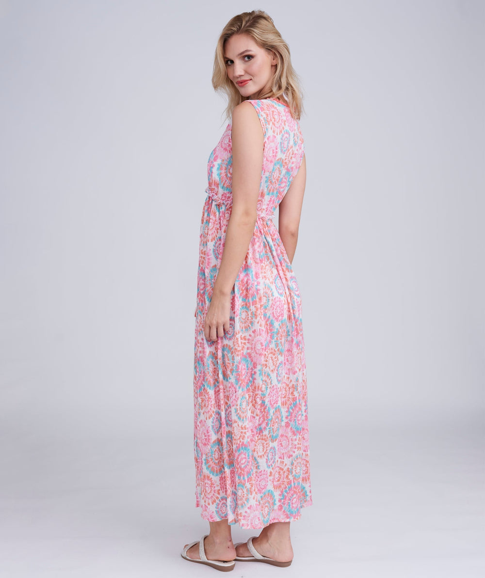 Illusion Maxi Dress - Pink - jqwholesale.com