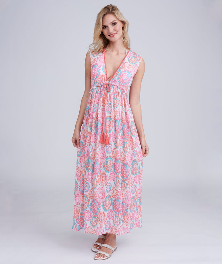 Illusion Maxi Dress - Pink - jqwholesale.com
