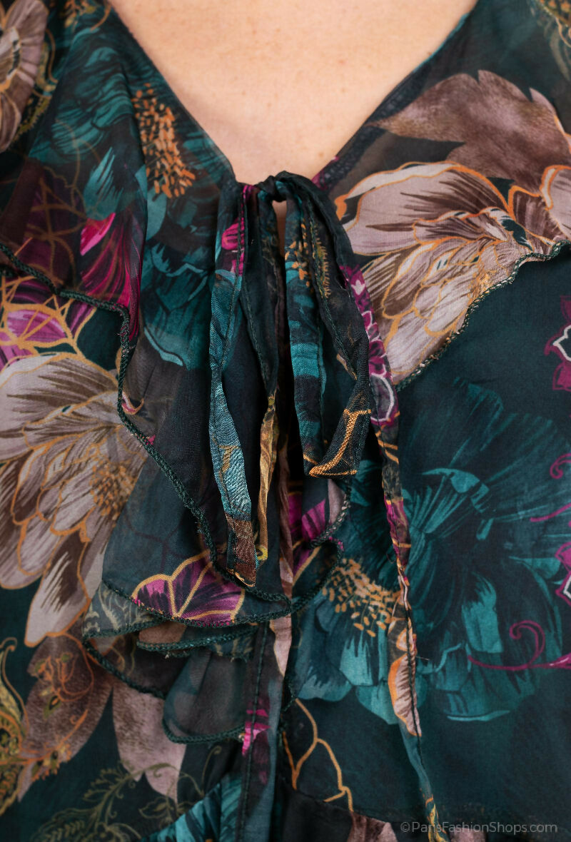 Light Chiffon Tiered Mini Dress