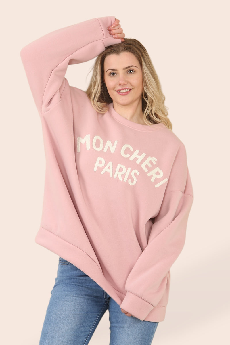 Mon Cheri Paris Cotton Sweat Top - jqwholesale.com