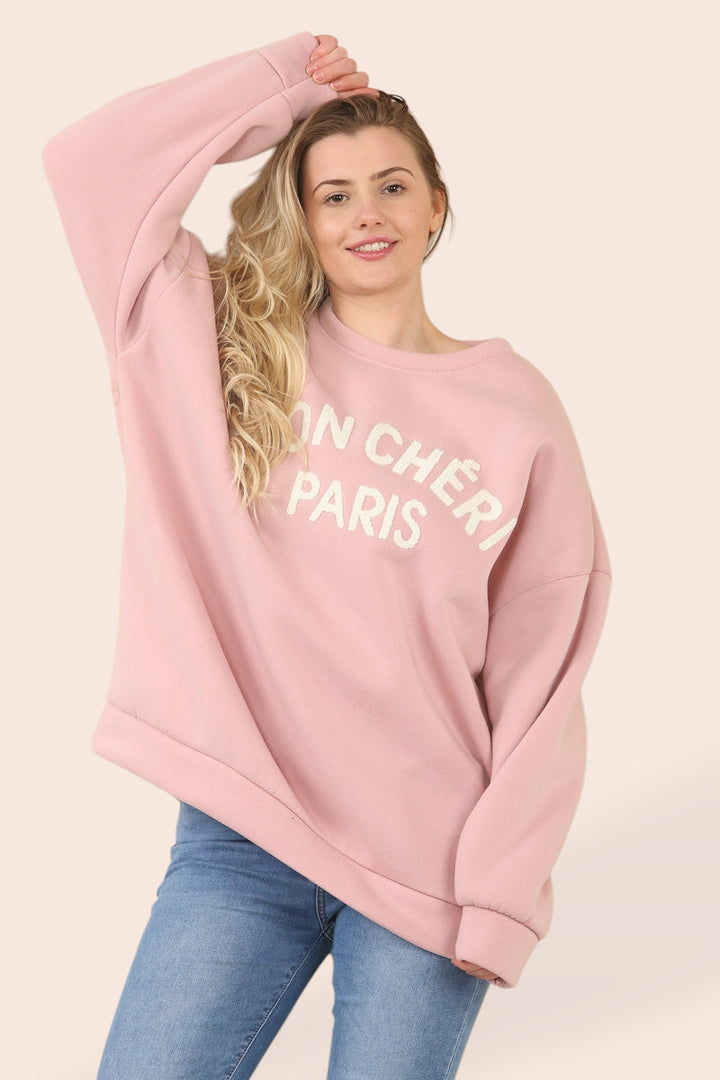 Mon Cheri Paris Cotton Sweat Top - jqwholesale.com