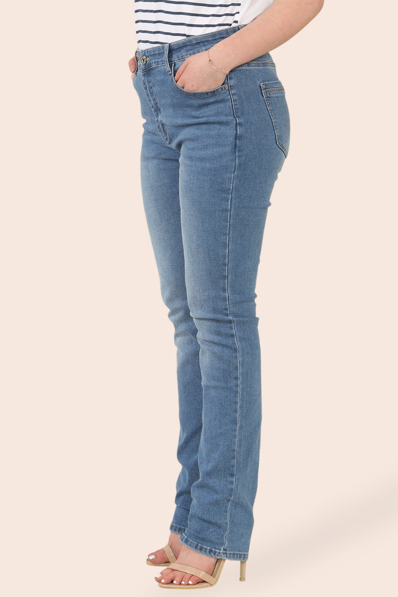 Slim Fit Straight Leg Voggo Stretch Jean (5P.PACK: UK8-16) - jqwholesale.com