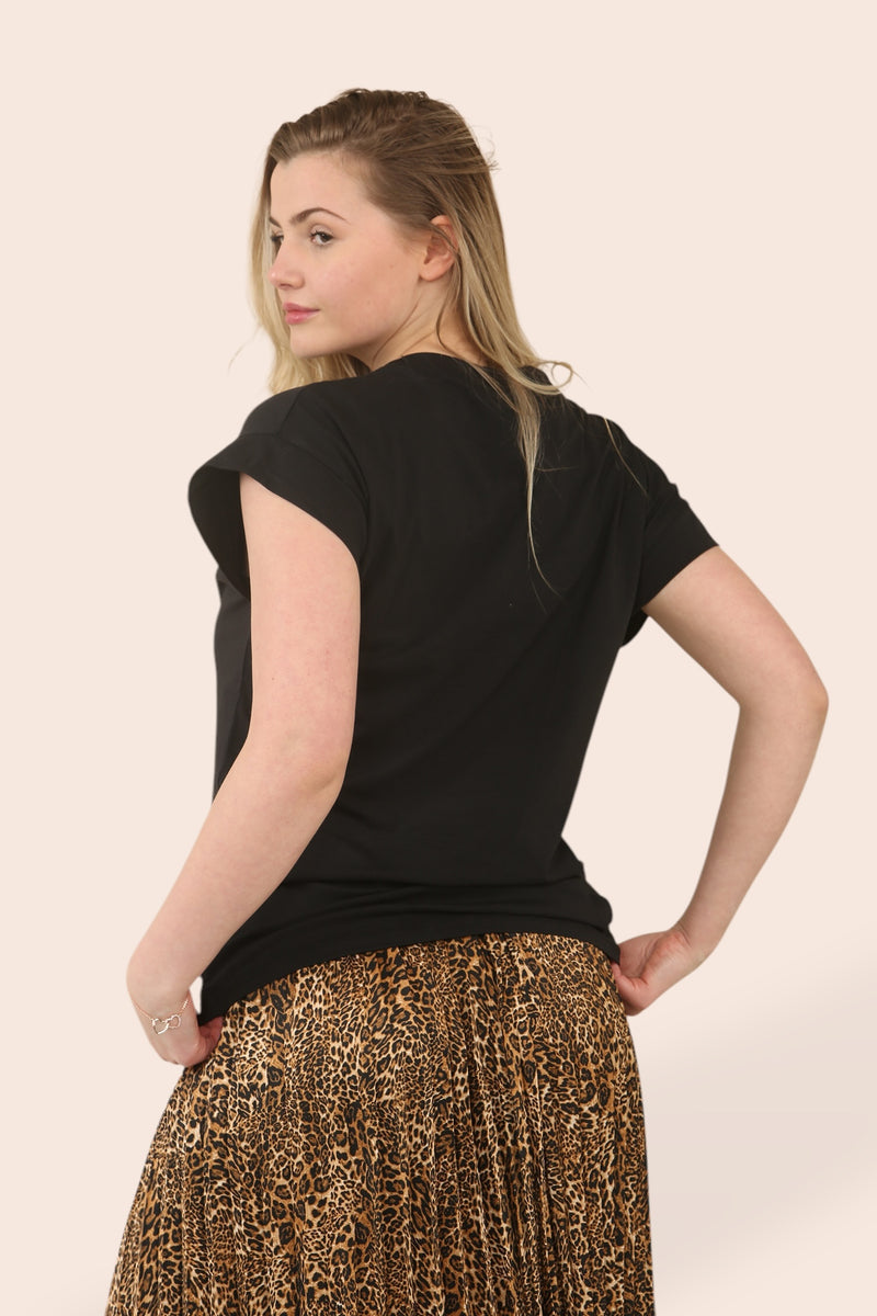 Sateen Animal Plisee Pleated Skirt - jqwholesale.com