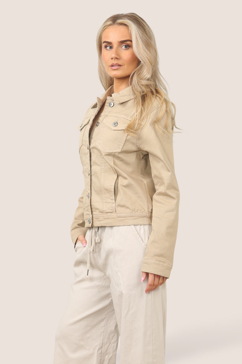 Mocha Brown Washed Denim Cotton Stretch Jacket (7P. PACK) - jqwholesale.com