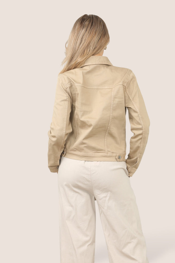 Mocha Brown Washed Denim Cotton Stretch Jacket (7P. PACK) - jqwholesale.com