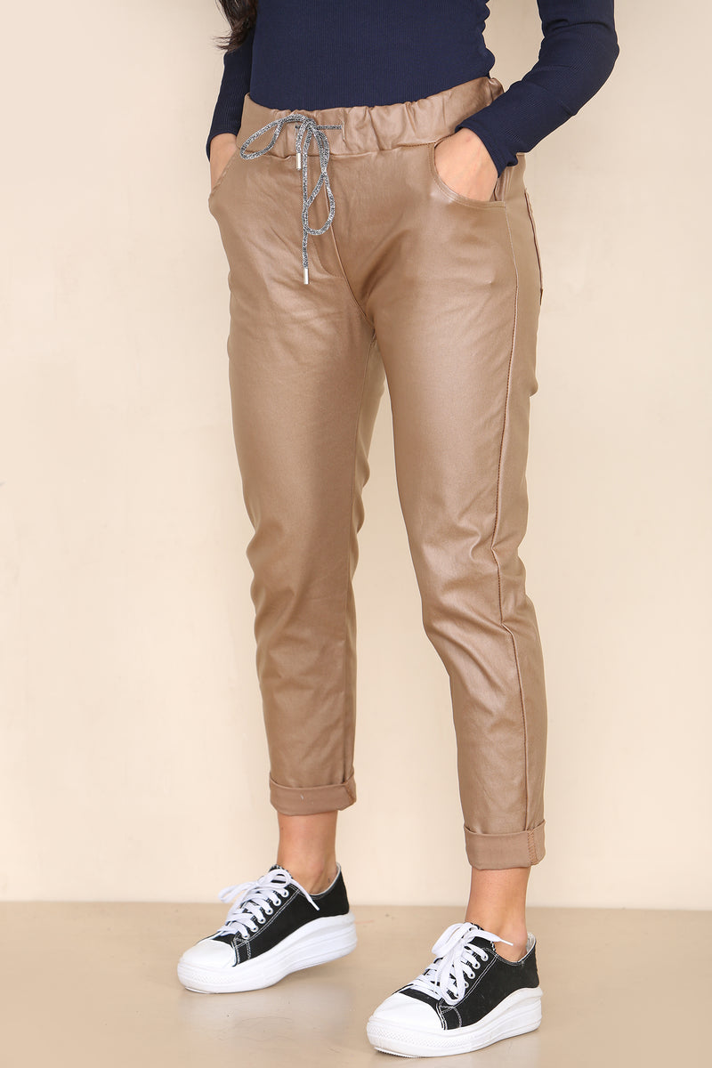 Leather Look PU Magic Trousers - jqwholesale.com
