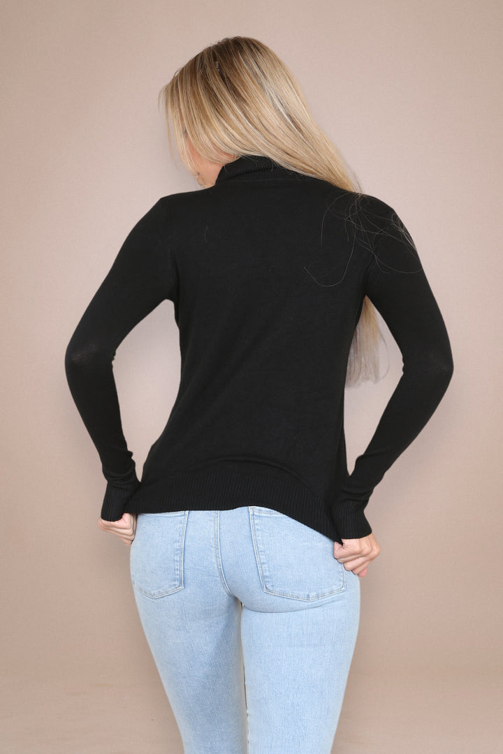 (2P. PACK) Classic Polo Neck Knit Sweater - jqwholesale.com
