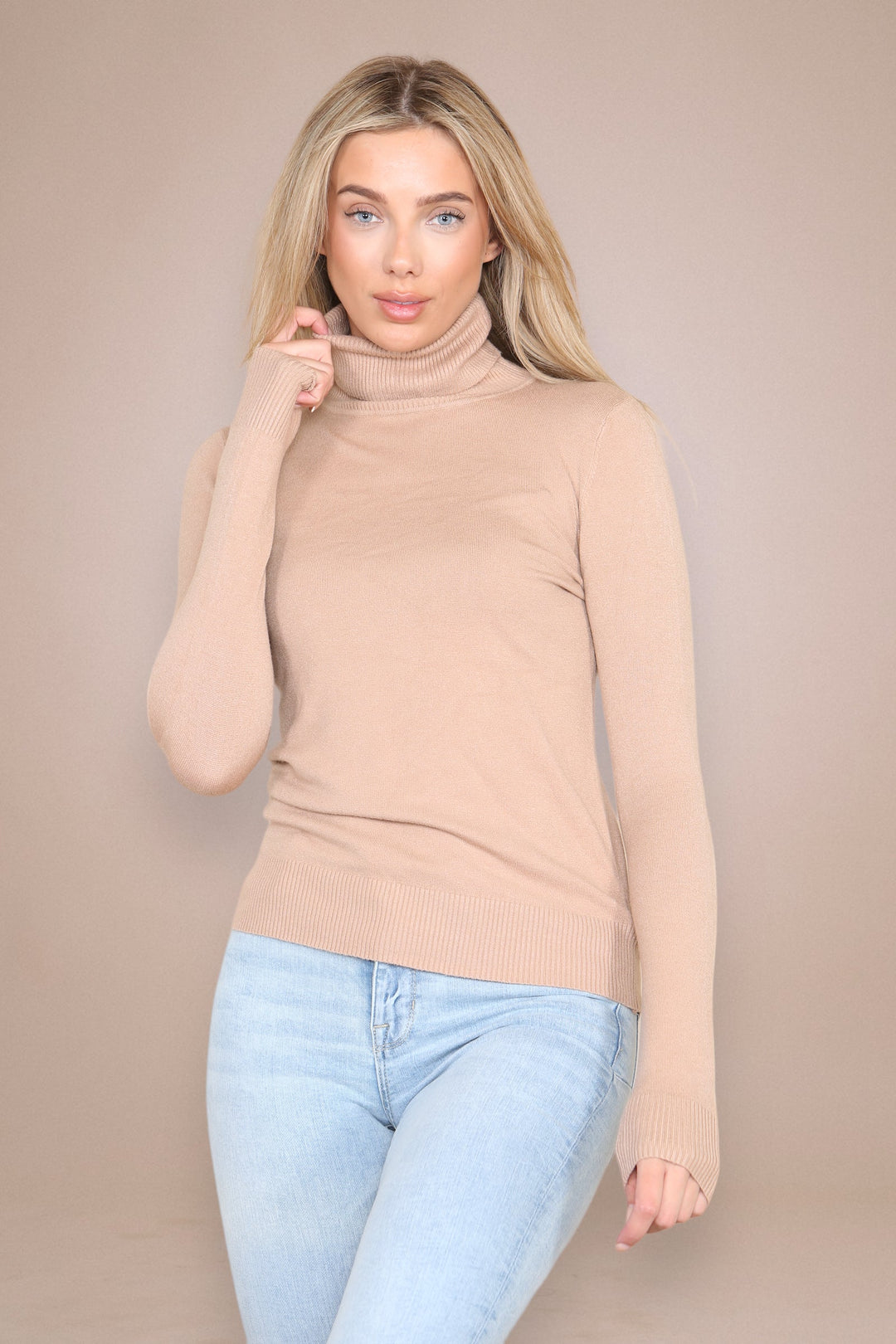 (2P. PACK) Classic Polo Neck Knit Sweater - jqwholesale.com