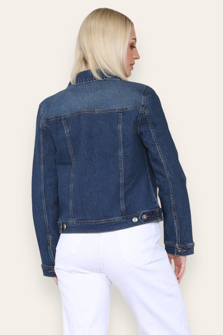 Mid Blue Wash Cotton Stretch Jacket (7P.PACK) - jqwholesale.com
