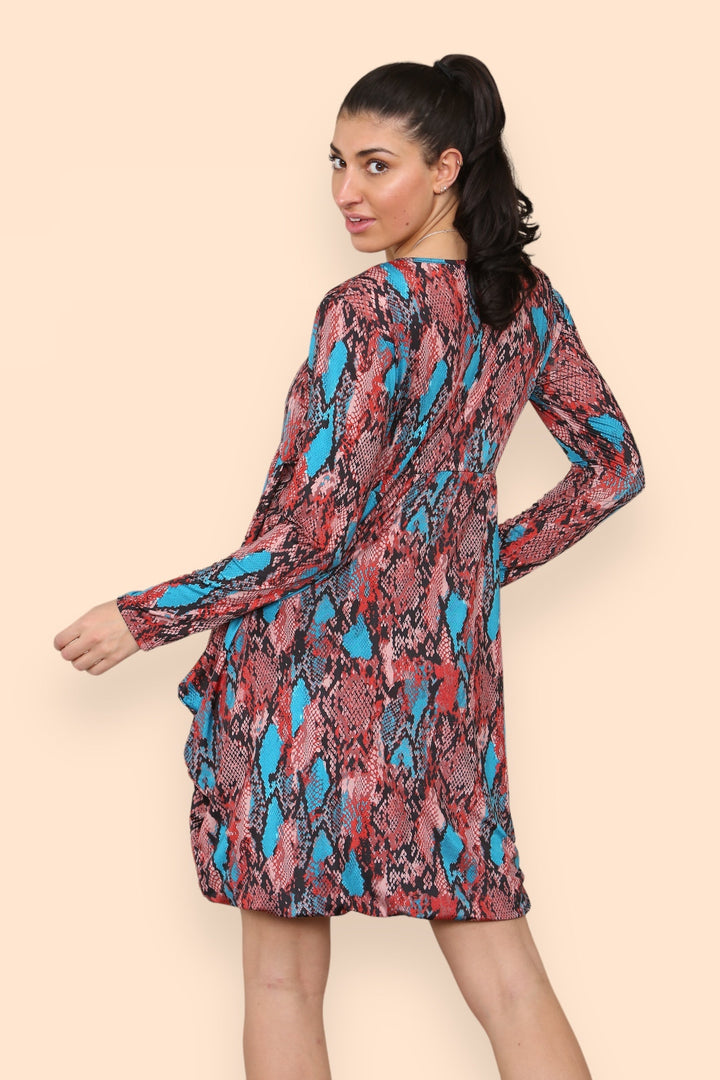 KM Reptile Print Magic Dress - jqwholesale.com