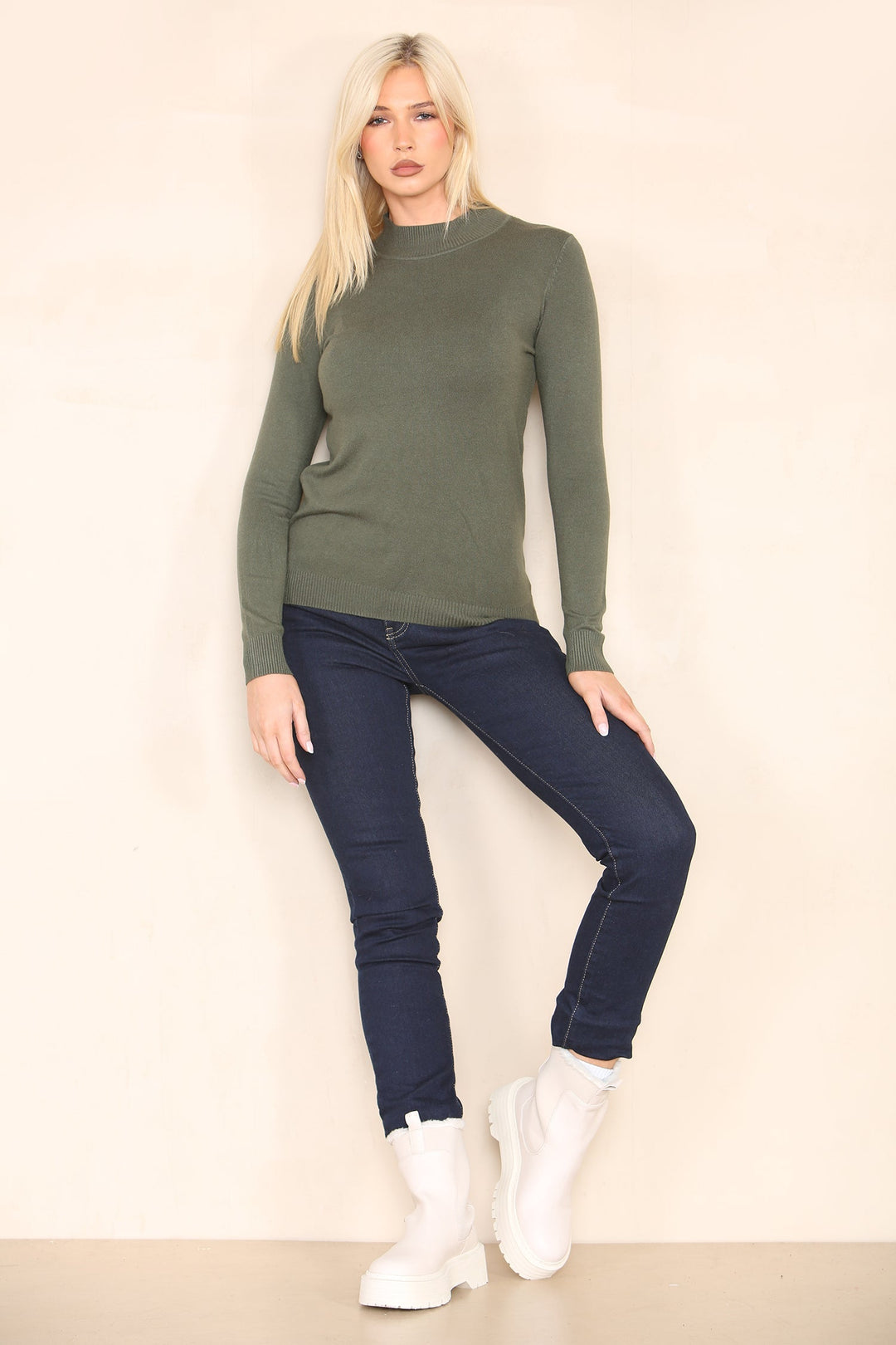(2p. Pack) Classic Turtle Neck Knit Sweater - jqwholesale.com