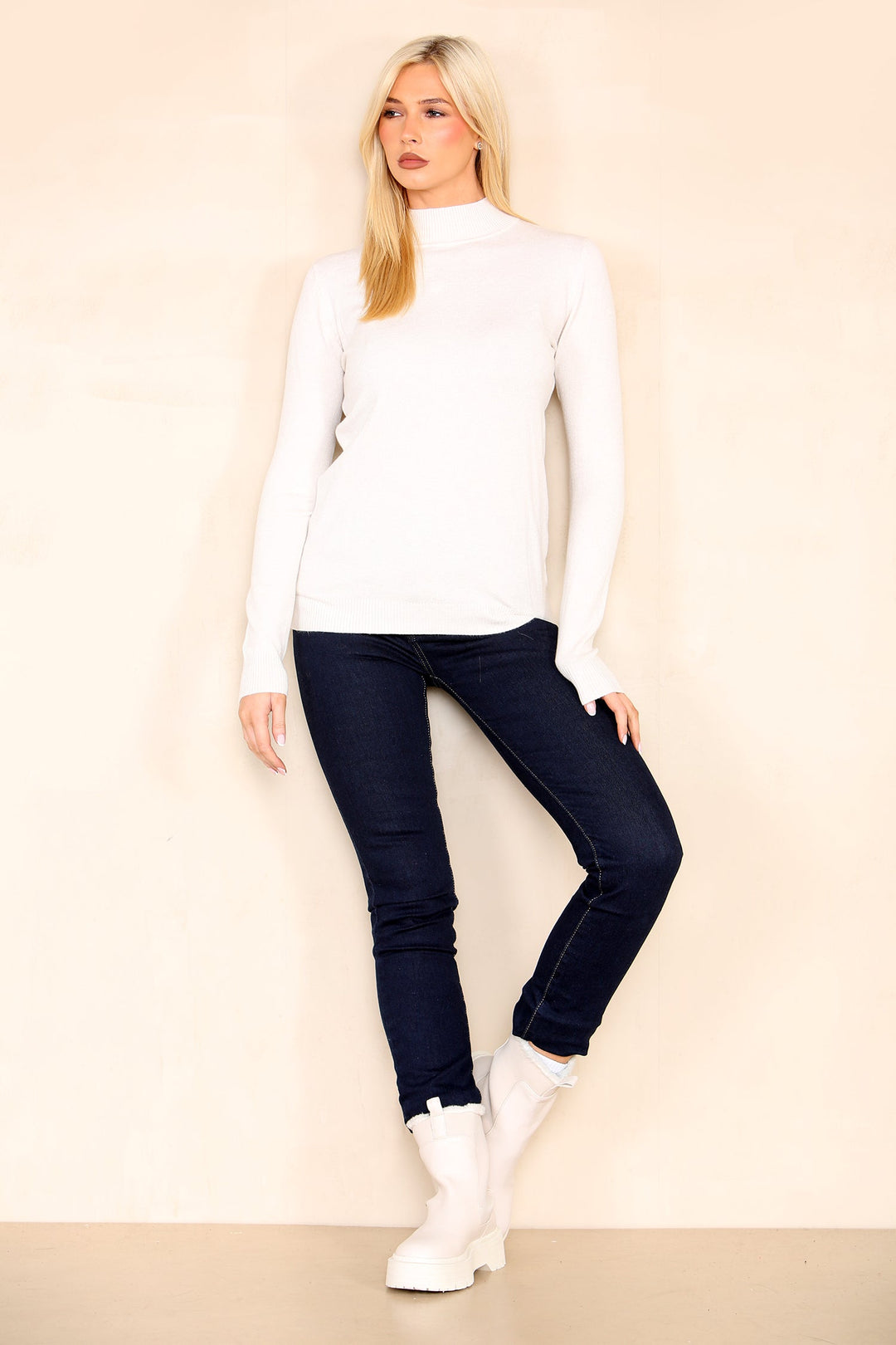 (2p. Pack) Classic Turtle Neck Knit Sweater - jqwholesale.com