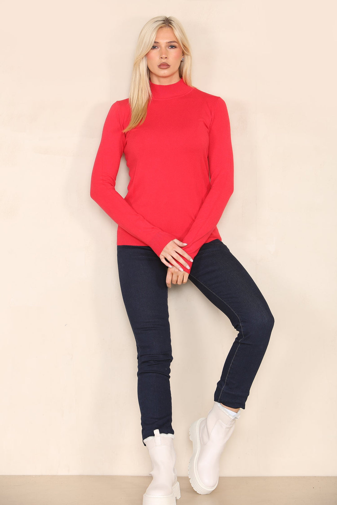 (2p. Pack) Classic Turtle Neck Knit Sweater - jqwholesale.com