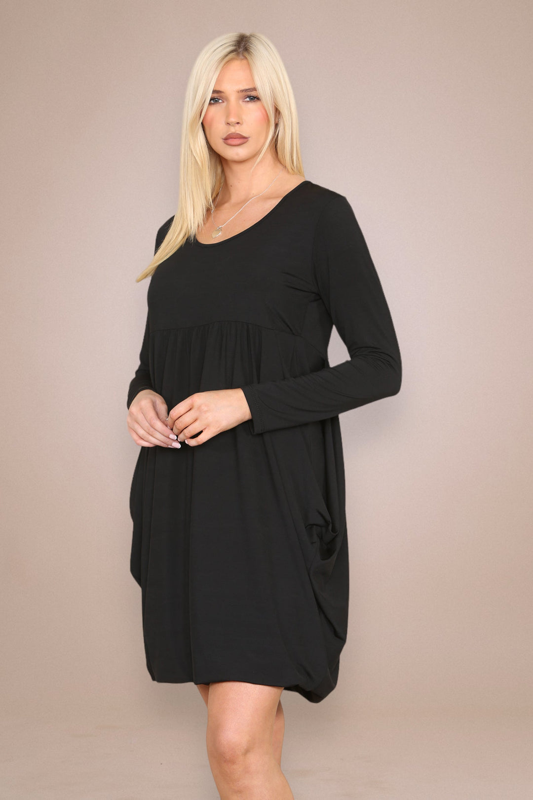 KM Plain Magic Dress - jqwholesale.com